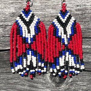 Size 11 seed beads earrings